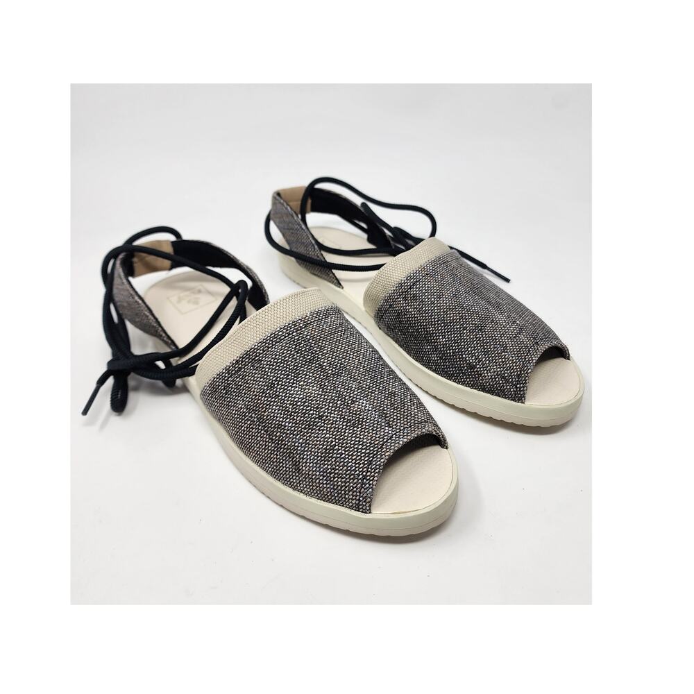 Reef Daisy Peep Toe Sandals Women 7 Ankle Wrap Strap (Removable) Brown Cream